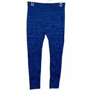 Just Cozy Fleece Lined Leggings Blue Heather Wide